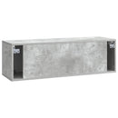 Væghængt TV-skab Betongrå 98 x 31 x 30 cm Konstrueret træ