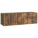Væghængt TV-skab 98 x 31 x 30 cm Røget eg Konstrueret træ