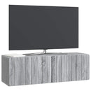 Væghængt TV-skab Grå sonoma-eg 98 x 31 x 30 cm Konstrueret træ