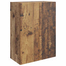 Vægmonteret skab Gammelt træ 66 x 34,5 x 90 cm Konstrueret træ