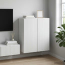 Vægmonteret skab Hvid 59 x 31 x 60 cm Konstrueret træ