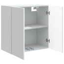 Vægmonteret skab Hvid 59 x 31 x 60 cm Konstrueret træ