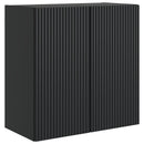 Vægmonteret skab Sort 59 x 31 x 60 cm Konstrueret træ