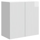 Vægmonteret skab Hvid højglans 59 x 31 x 60 cm Konstrueret træ