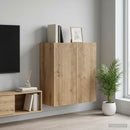 Vægmonteret skab 59 x 31 x 60 cm Konstrueret træ Artisan-eg