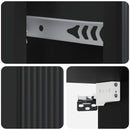 Væghængt Natbord 2 pcs Sort 33 x 34,5 x 20 cm Konstrueret træ