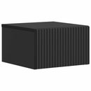 Væghængt Natbord 2 pcs Sort 33 x 34,5 x 20 cm Konstrueret træ