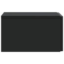 Væghængt Natbord 2 pcs Sort 33 x 34,5 x 20 cm Konstrueret træ
