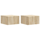 Væghængt Natbord med skuffe 2 pcs Sonoma-eg 33 x 34,5 x 20 cm