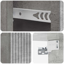 Væghængt Natbord Betongrå 33 x 34,5 x 20 cm Konstrueret træ