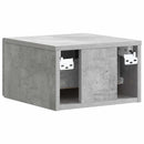 Væghængt Natbord Betongrå 33 x 34,5 x 20 cm Konstrueret træ