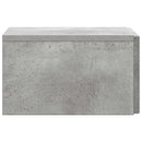 Væghængt Natbord med skuffe 2 pcs Betongrå 33 x 34,5 x 20 cm