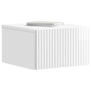 Væghængt Natbord 2 pcs Hvid højglans 33 x 34,5 x 20 cm