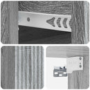 Væghængt Natbord 2 pcs Grå sonoma-eg 33 x 34,5 x 20 cm