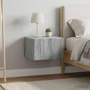 Væghængt Natbord 2 pcs Grå sonoma-eg 33 x 34,5 x 20 cm