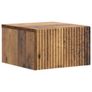 Væghængt Natbord med skuffe 2 pcs Gammelt træ 33 x 34,5 x 20 cm