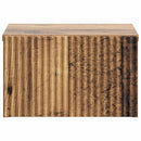 Væghængt Natbord med skuffe 2 pcs Gammelt træ 33 x 34,5 x 20 cm