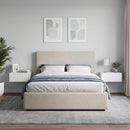 Væghængt Natbord 2 pcs Hvid 49 x 34,5 x 20 cm Konstrueret træ