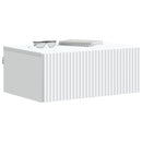 Væghængt Natbord 2 pcs Hvid 49 x 34,5 x 20 cm Konstrueret træ