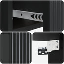 Væghængt Natbord 2 pcs Sort 49 x 34,5 x 20 cm Konstrueret træ