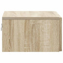 Væghængt Natbord med skuffe 2 pcs Sonoma-eg 49 x 34,5 x 20 cm