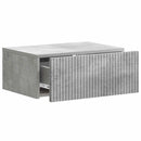 Væghængt Natbord Betongrå 49 x 34,5 x 20 cm Konstrueret træ
