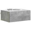 Væghængt Natbord Betongrå 49 x 34,5 x 20 cm Konstrueret træ