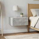 Væghængt Natbord med skuffe 2 pcs Betongrå 49 x 34,5 x 20 cm