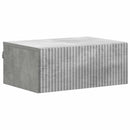 Væghængt Natbord med skuffe 2 pcs Betongrå 49 x 34,5 x 20 cm