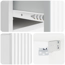 Væghængt Natbord 2 pcs Hvid højglans 49 x 34,5 x 20 cm