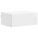 Væghængt Natbord 2 pcs Hvid højglans 49 x 34,5 x 20 cm