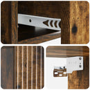 Væghængt Natbord med skuffe 2 pcs Røget eg 49 x 34,5 x 20 cm