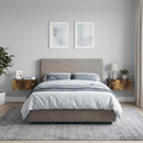 Væghængt Natbord med skuffe 2 pcs Røget eg 49 x 34,5 x 20 cm