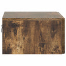 Væghængt Natbord med skuffe 2 pcs Røget eg 49 x 34,5 x 20 cm