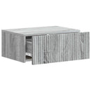Væghængt Natbord 2 pcs Grå sonoma-eg 49 x 34,5 x 20 cm