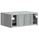 Væghængt Natbord 2 pcs Grå sonoma-eg 49 x 34,5 x 20 cm