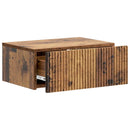Væghængt Natbord med skuffe 2 pcs Gammelt træ 49 x 34,5 x 20 cm