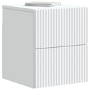 Væghængt Natbord 2 pcs Hvid 33 x 34,5 x 40 cm Konstrueret træ