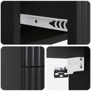 Væghængt Natbord 2 pcs Sort 33 x 34,5 x 40 cm Konstrueret træ