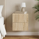 Væghængt Natbord Sonoma-eg 33 x 34,5 x 40 cm Konstrueret træ