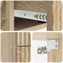 Væghængt Natbord med skuffe 2 pcs Sonoma-eg 33 x 34,5 x 40 cm