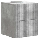 Væghængt Natbord Betongrå 33 x 34,5 x 40 cm Konstrueret træ