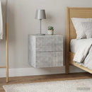 Væghængt Natbord med skuffe 2 pcs Betongrå 33 x 34,5 x 40 cm