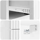 Væghængt Natbord 2 pcs Hvid højglans 33 x 34,5 x 40 cm