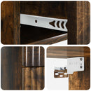 Væghængt Natbord med skuffe 2 pcs Røget eg 33 x 34,5 x 40 cm