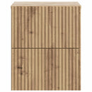 Væghængt Natbord med skuffe 2 pcs Artisan-eg 33 x 34,5 x 40 cm