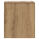 Væghængt Natbord med skuffe 2 pcs Artisan-eg 33 x 34,5 x 40 cm