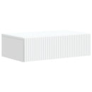 Væghængt Sideskab Hvid 59 x 34,5 x 17 cm Konstrueret træ