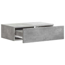 Væghængt Sideskab Betongrå 59 x 34,5 x 17 cm Konstrueret træ