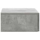 Væghængt Sideskab Betongrå 59 x 34,5 x 17 cm Konstrueret træ
